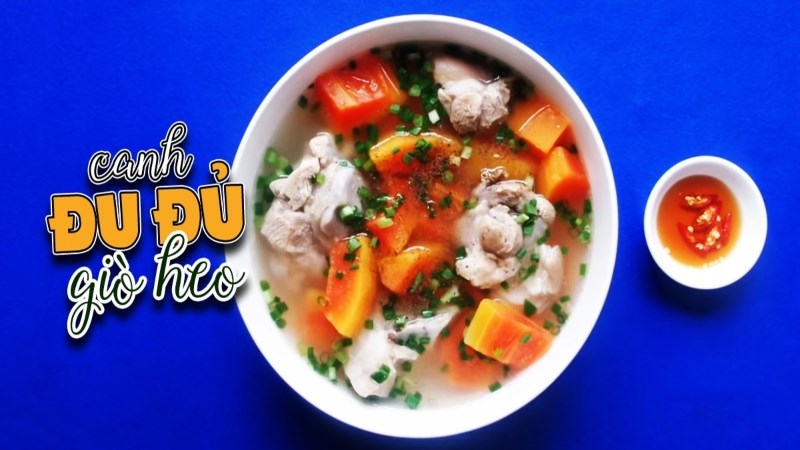 Canh đu đủ thịt bằm