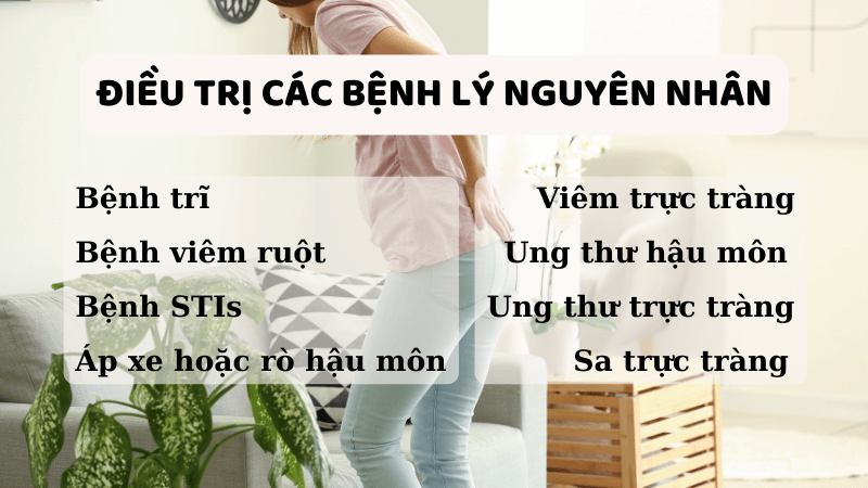 Điều trị các bệnh gây triệu chứng tiết dịch, triệu chứng sẽ hết sau khi chữa khỏi bệnh