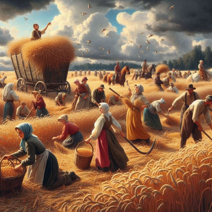 Hình ảnh đồng quê đẹp nhất là khi lúa chính rộ được cắt