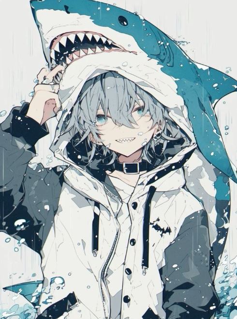 avatar cá mập anime
