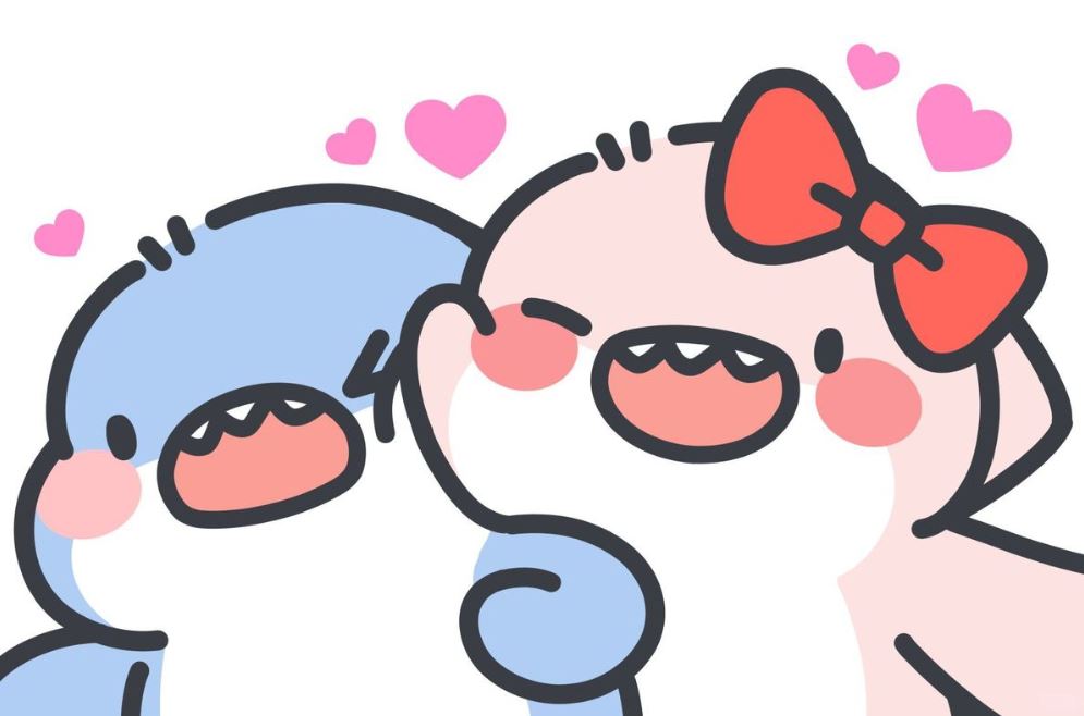 Cặp đôi cá mập anime đang yêu nhau dễ thương