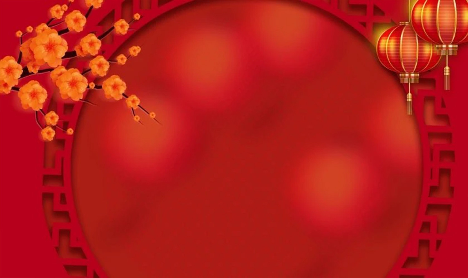 Hình nền Tết chủ đạo màu đỏ truyền thống
