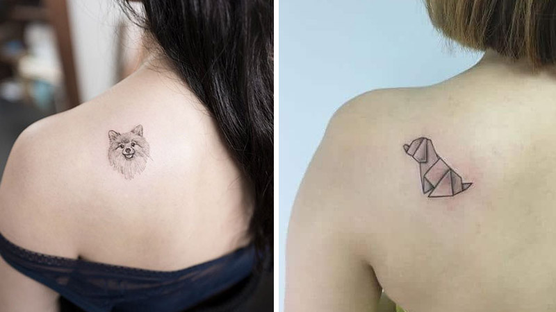 Bả vai cũng là vị trí thể hiện sự bí ẩn, cuốn hút của hình xăm con chó