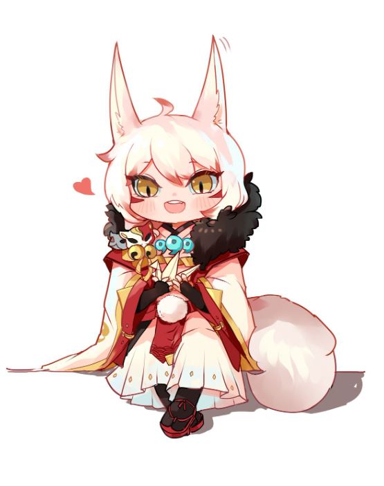 Hồ ly anime cười cực kỳ dễ thương