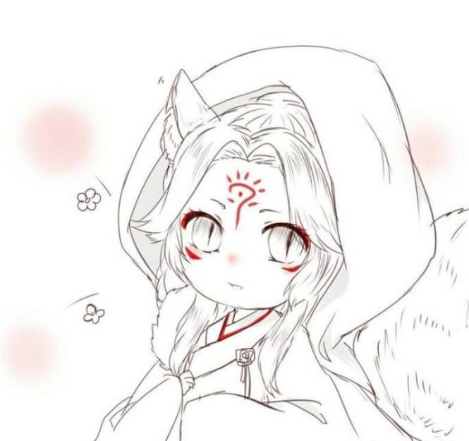 Hồ ly anime bí ẩn trong chiếc áo choàng