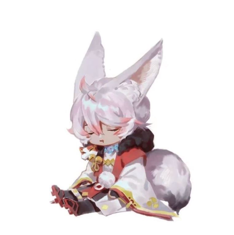 Hồ ly tai dài ngủ gật trông thật yên bình