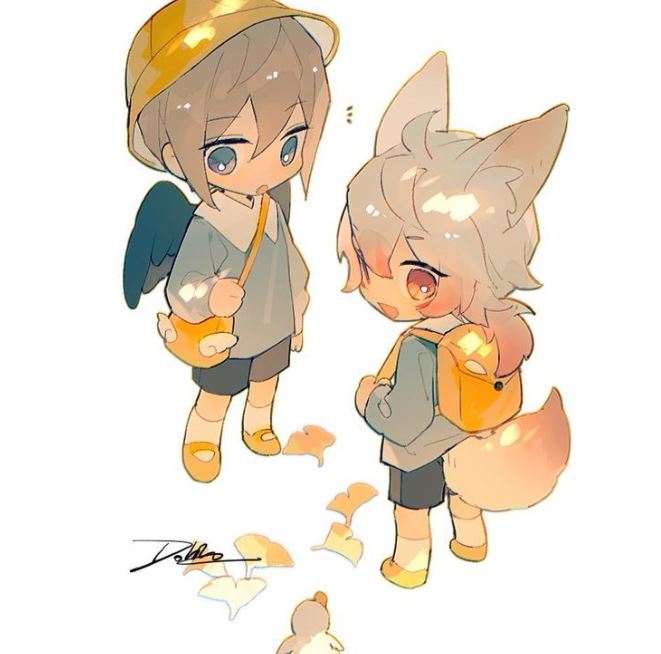 Thiên thần và hồ ly bé cùng đến trường