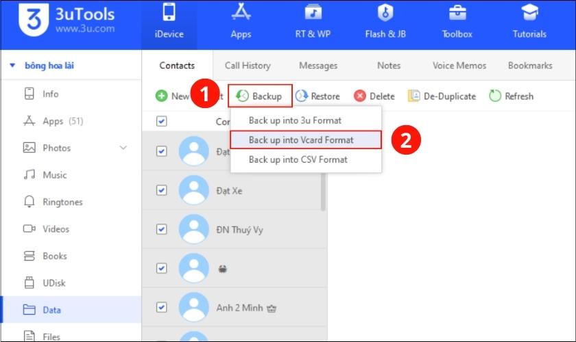 Cách lấy lại danh bạ trên iPhone