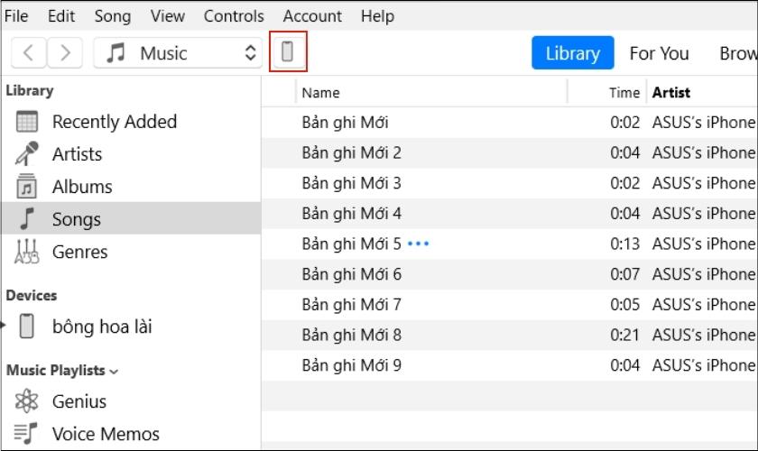 khôi phục số điện thoại bằng itunes