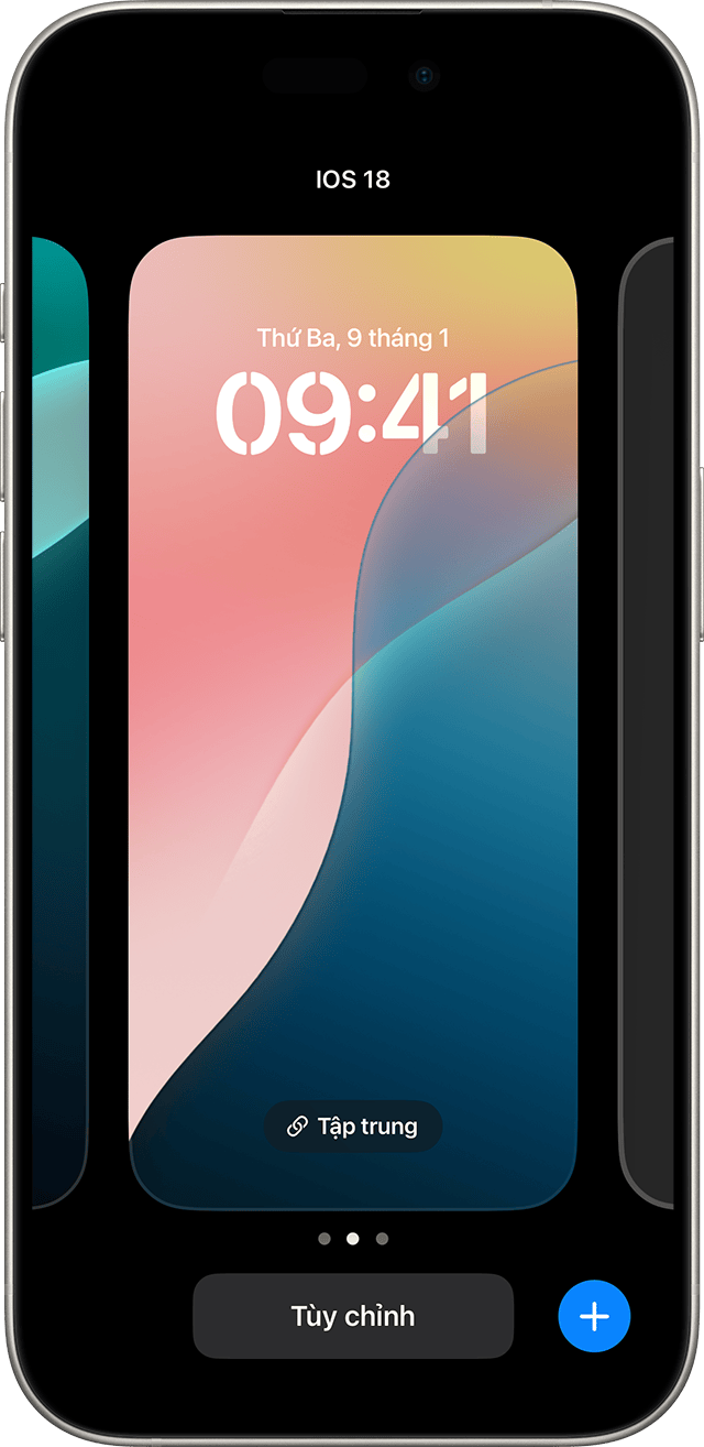 Khi xem các tùy chọn hình nền, bạn có thể liên kết hình nền với cài đặt Tập trung cụ thể.