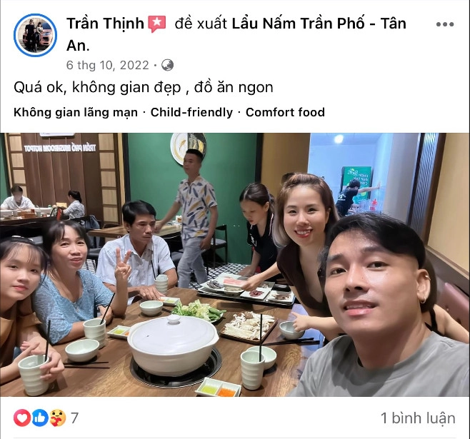 LONG AN - NHÀ HÀNG LẨU NẤM TRẦN PHỐ