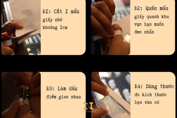 Hướng dẫn đo size nhẫn bạc Nami Space