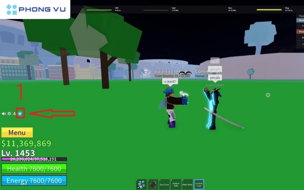 Nhấn vào biểu tượng Twitter trên màn hình