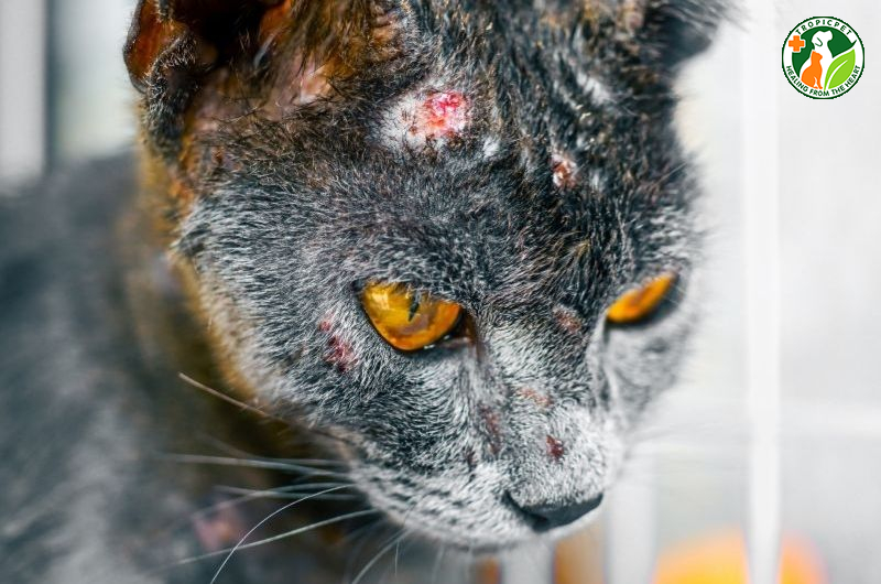 Mèo bị rụng lông từng mảng là do đâu? Cách xử lý hiệu quả