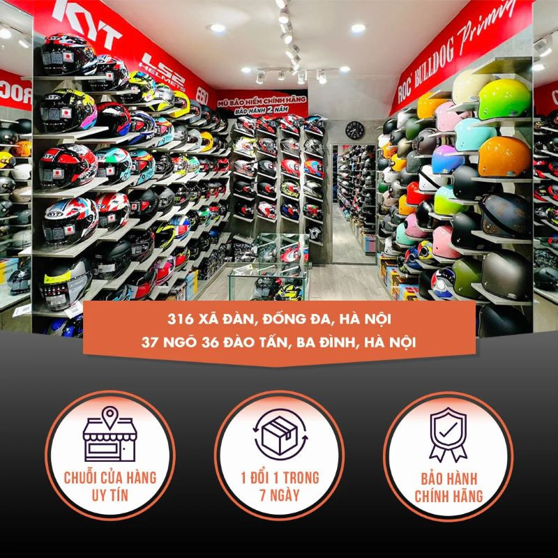 Mũ bảo hiểm Độc có chính sách bảo hành chuyên nghiệp, khách hàng an tâm mua sắm