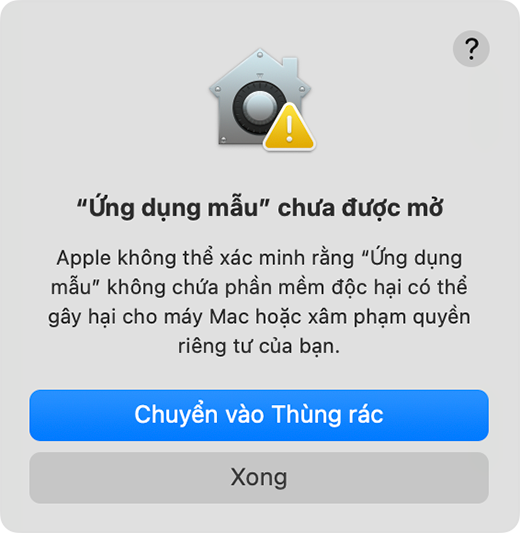 Mở c&aacute;c ứng dụng một c&aacute;ch an to&agrave;n tr&ecirc;n m&aacute;y Mac