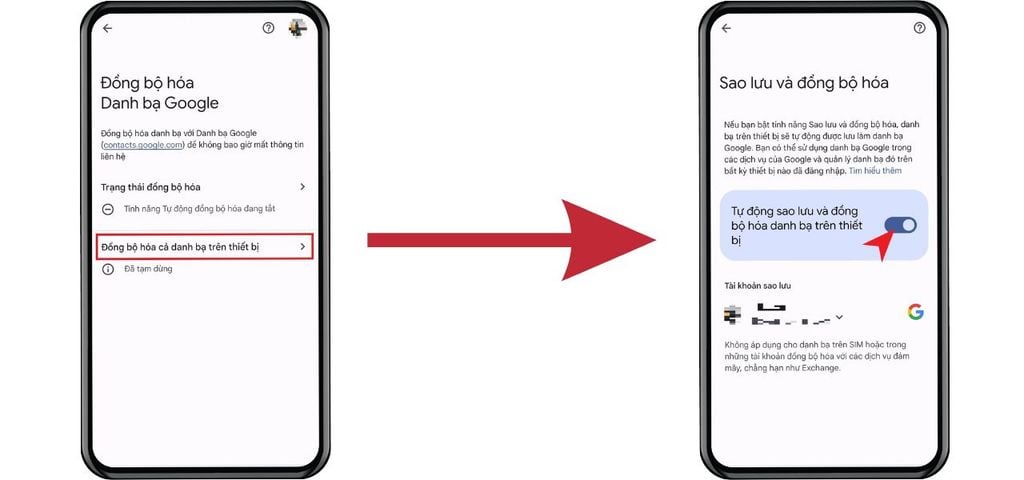 GEARVN - Sao lưu danh bạ điện thoại lên Google