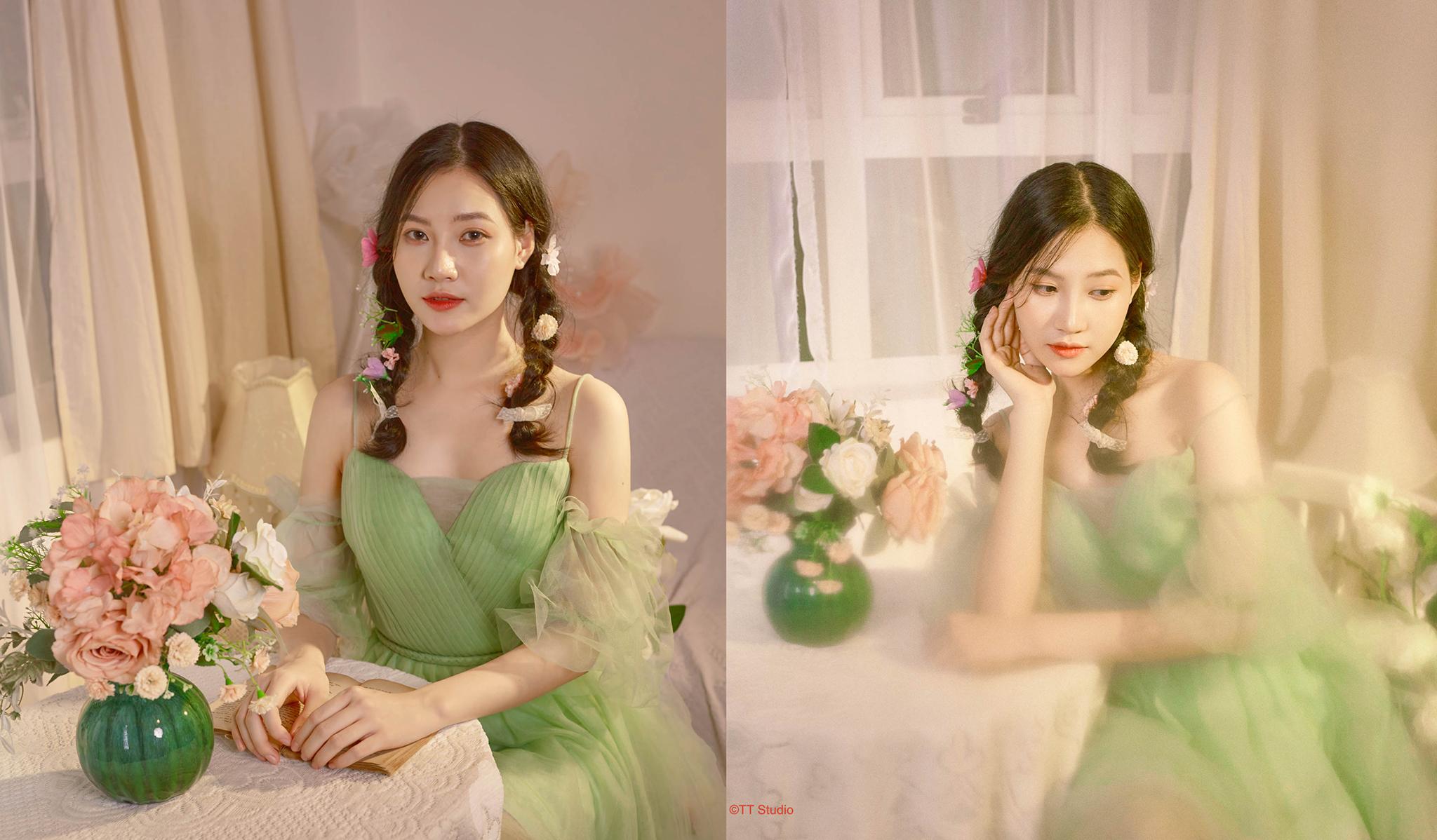 Concept nàng thơ nhẹ nhàng với hoa