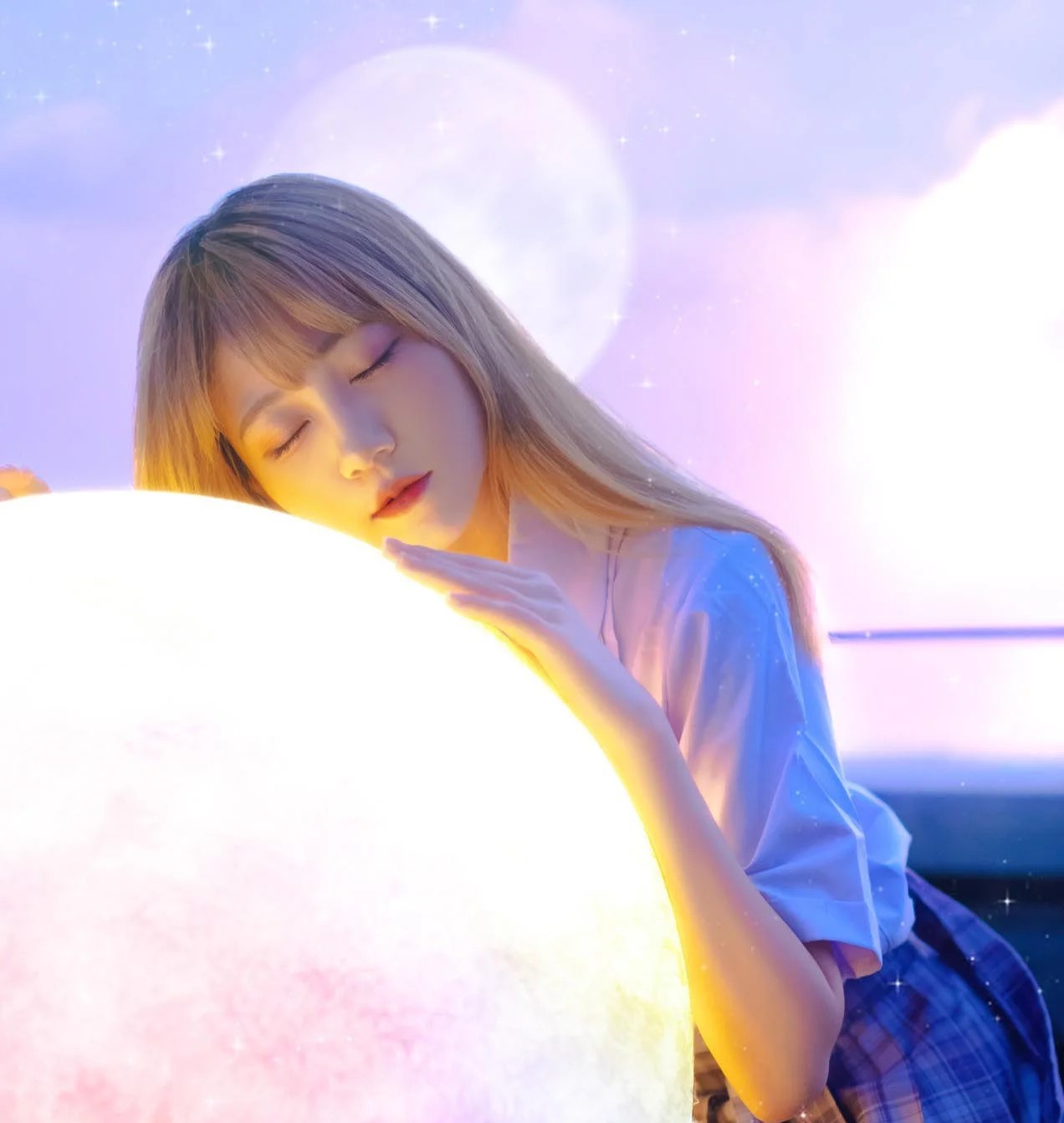 Concept chụp ảnh sinh nhật em và trăng