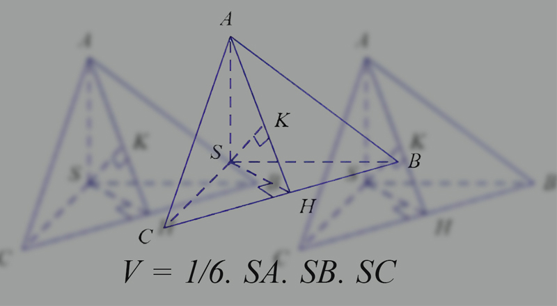 Hình chóp có các cạnh đôi một vuông góc