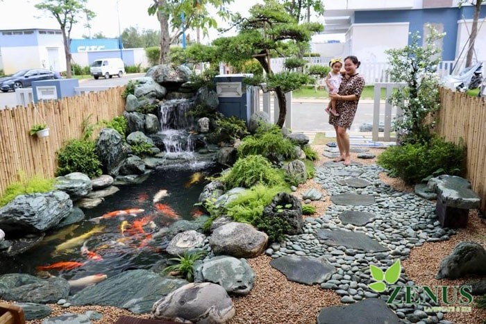 Lựa chọn hướng thi công cho thác nước hồ koi