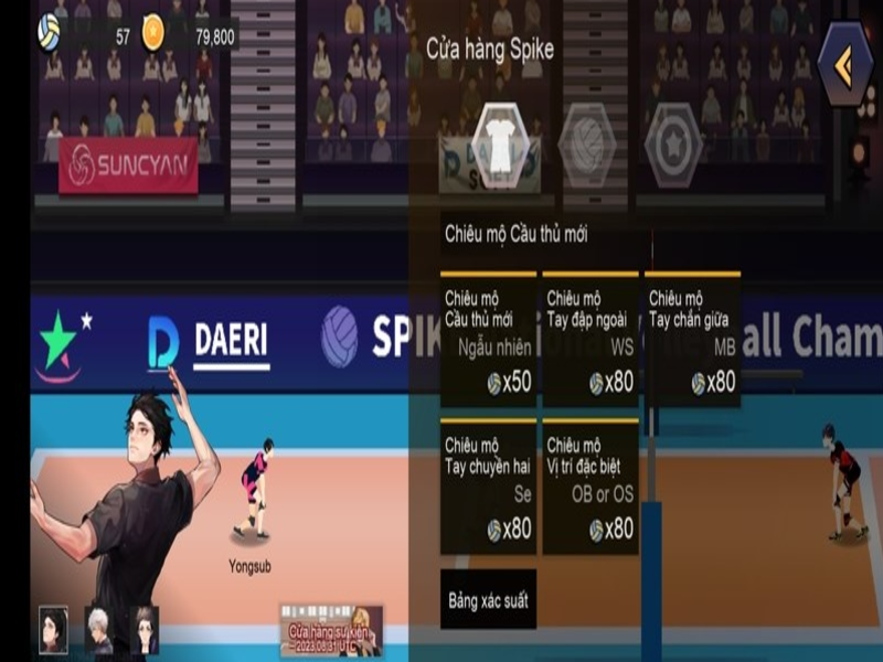 Tính Năng Nổi Bật Của Bản The Spike Hack Volleyball Story