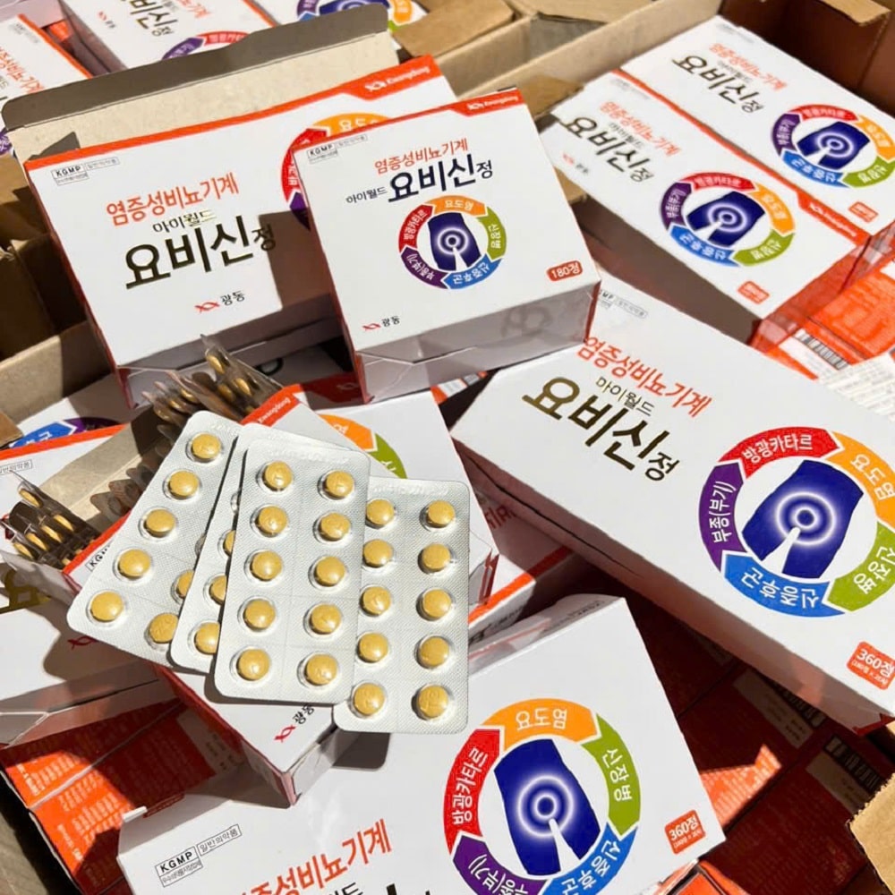 Mỗi vỉ bổ thận kwangdong gồm 10 viên