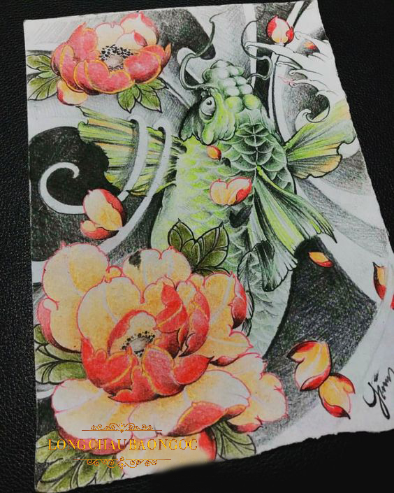 ve ca chep hoa mau don