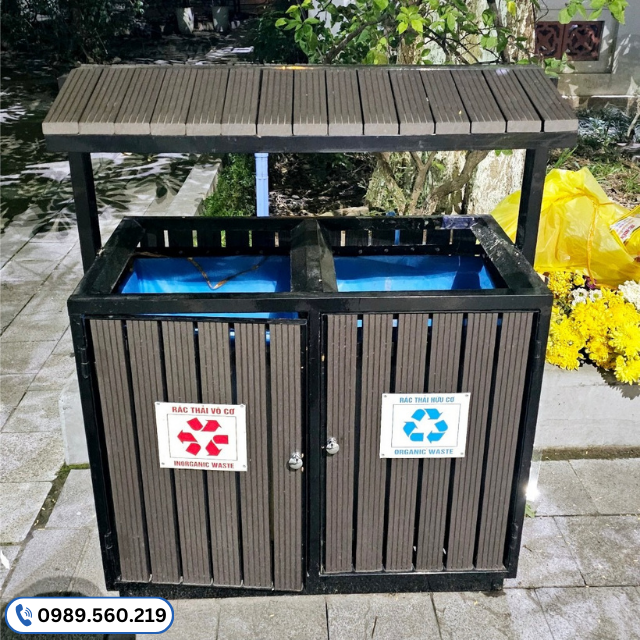 thung rac ngoai troi 11