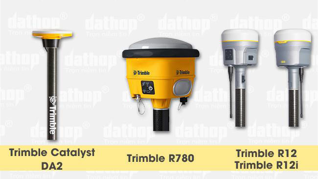 Một số thiết bị thu tín hiệu GPS phổ biến trong trắc địa hãng Trimble.