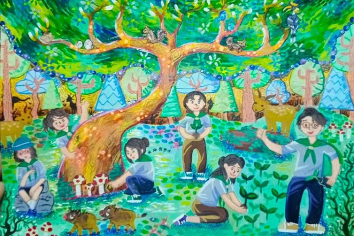 20+ bức tranh hoạt động ở trường đẹp và dễ vẽ nhất