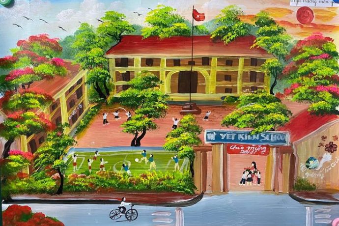 20+ bức tranh hoạt động ở trường đẹp và dễ vẽ nhất