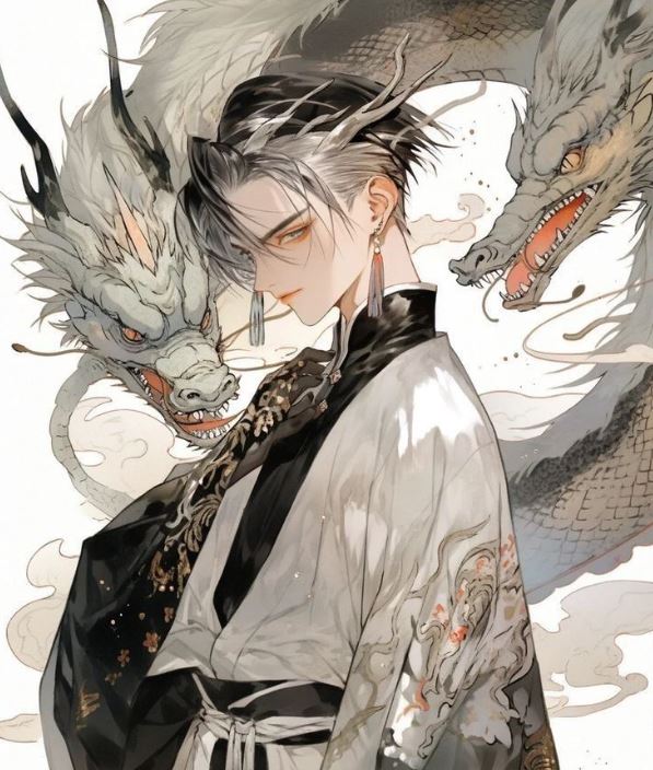 Rồng anime đôi bảo vệ thiếu chủ quyền uy