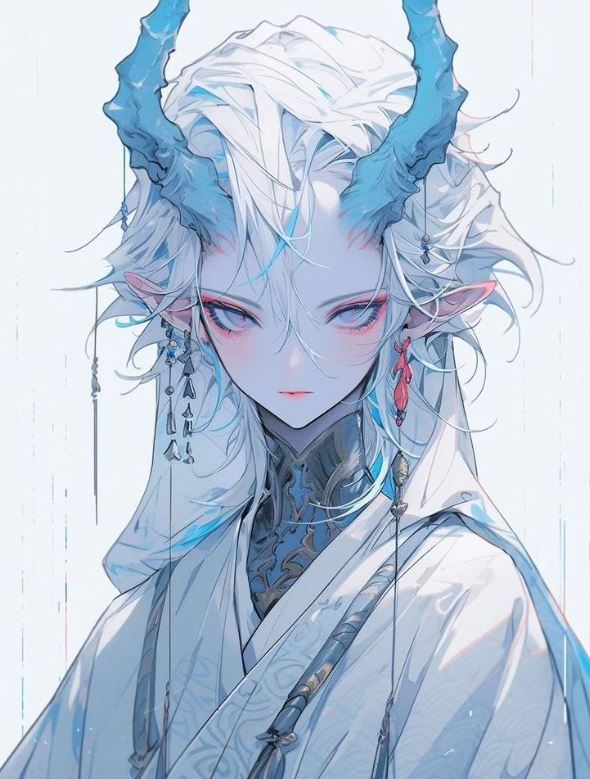 Công chúa rồng anime tóc trắng huyền bí