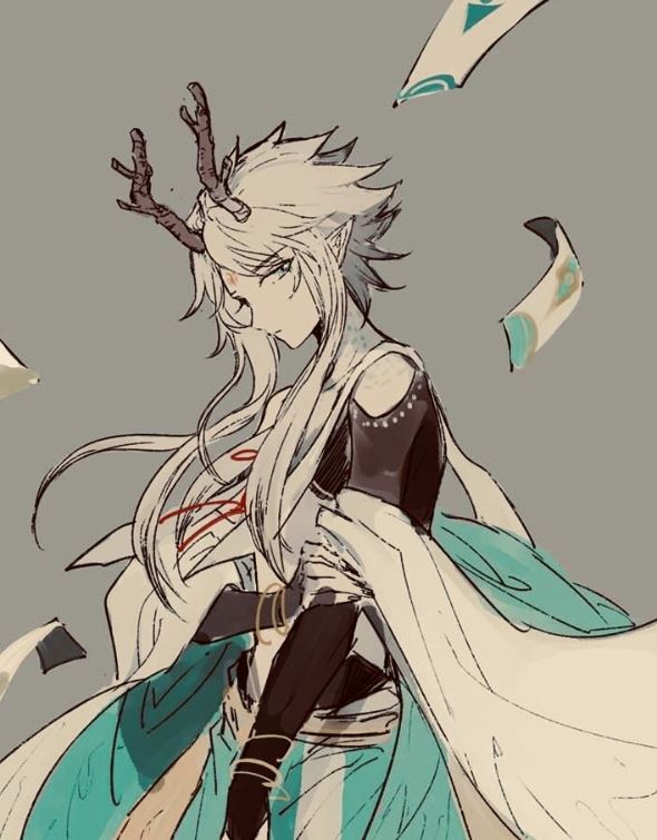 Rồng anime phong cách cổ trang nhẹ nhàng