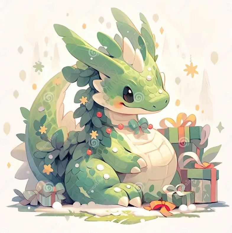 ảnh rồng anime xanh