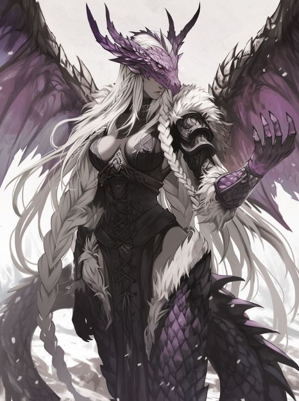 Nữ chiến binh rồng anime mang mặt nạ rồng