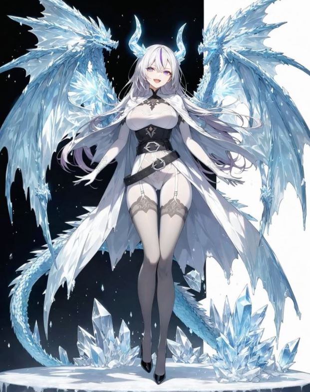 Cô gái băng giá cùng rồng anime băng