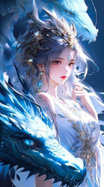 Công chúa rồng anime với ánh mắt kiêu hãnh