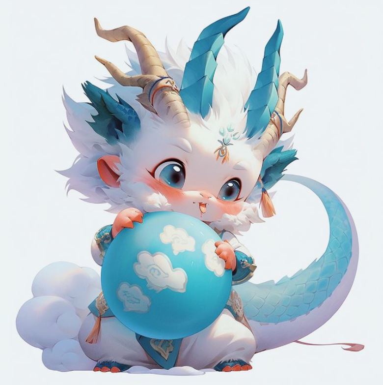 BST ảnh rồng anime đẹp cute và ngầu xanh, đỏ, vàng