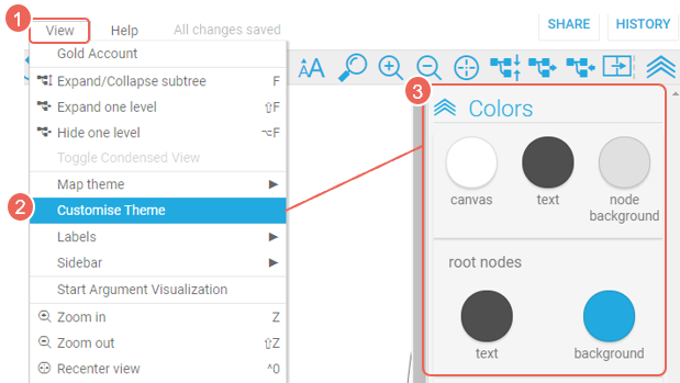view customise theme sidebar