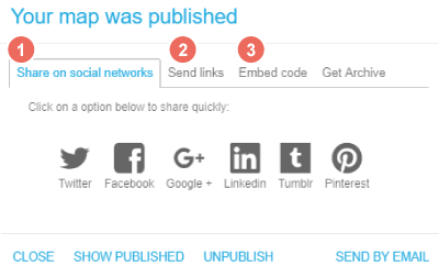 your map was published