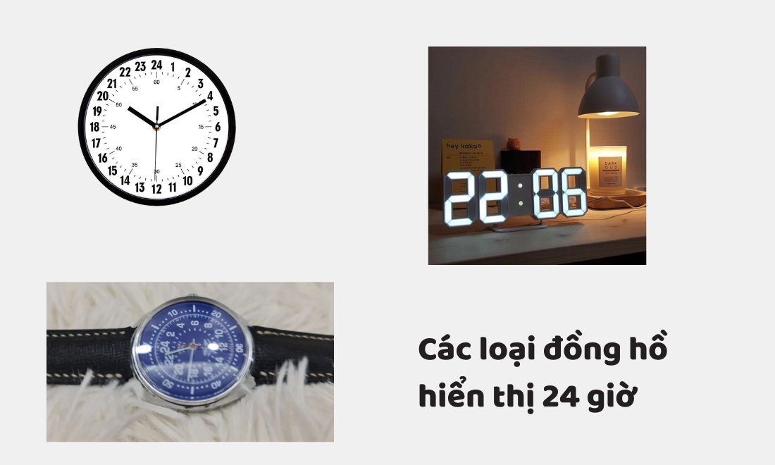 Các loại đồng hồ 24 giờ