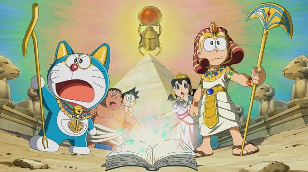 Doraemon cùng bạn bè khám phá bí ẩn Ai Cập