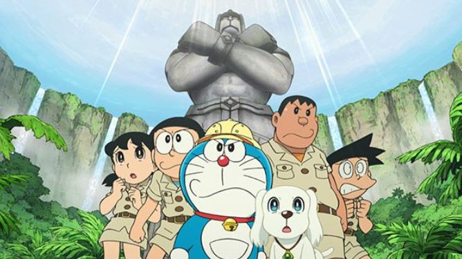 Doraemon cùng nhóm bạn đối mặt tượng thần khổng lồ