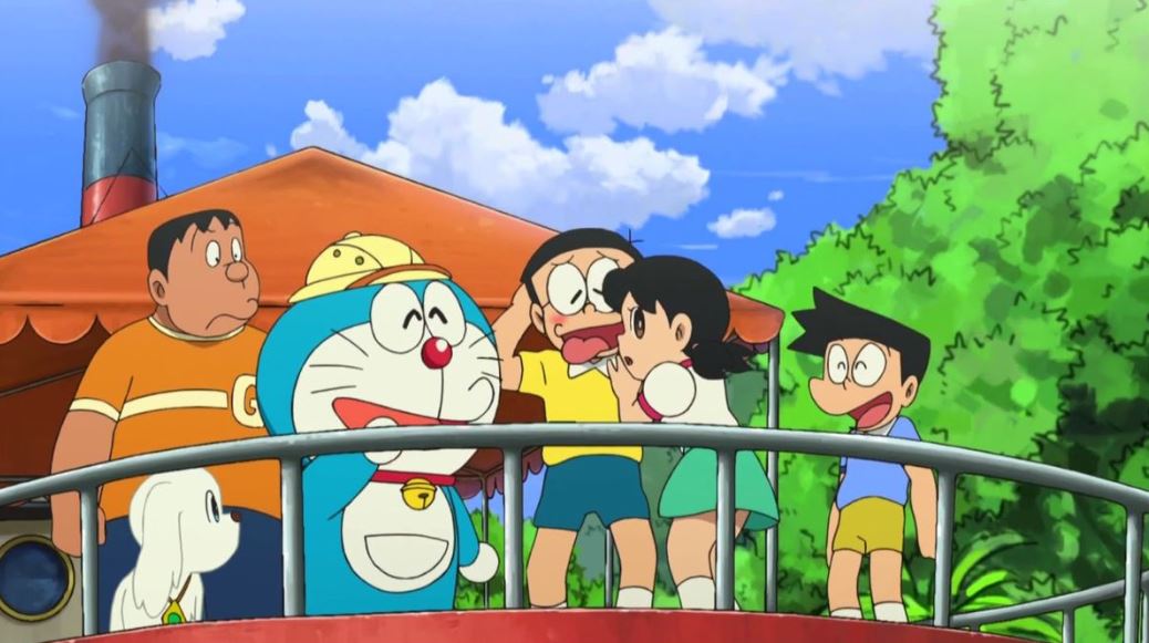 Doraemon hào hứng dẫn đoàn khám phá thiên nhiên