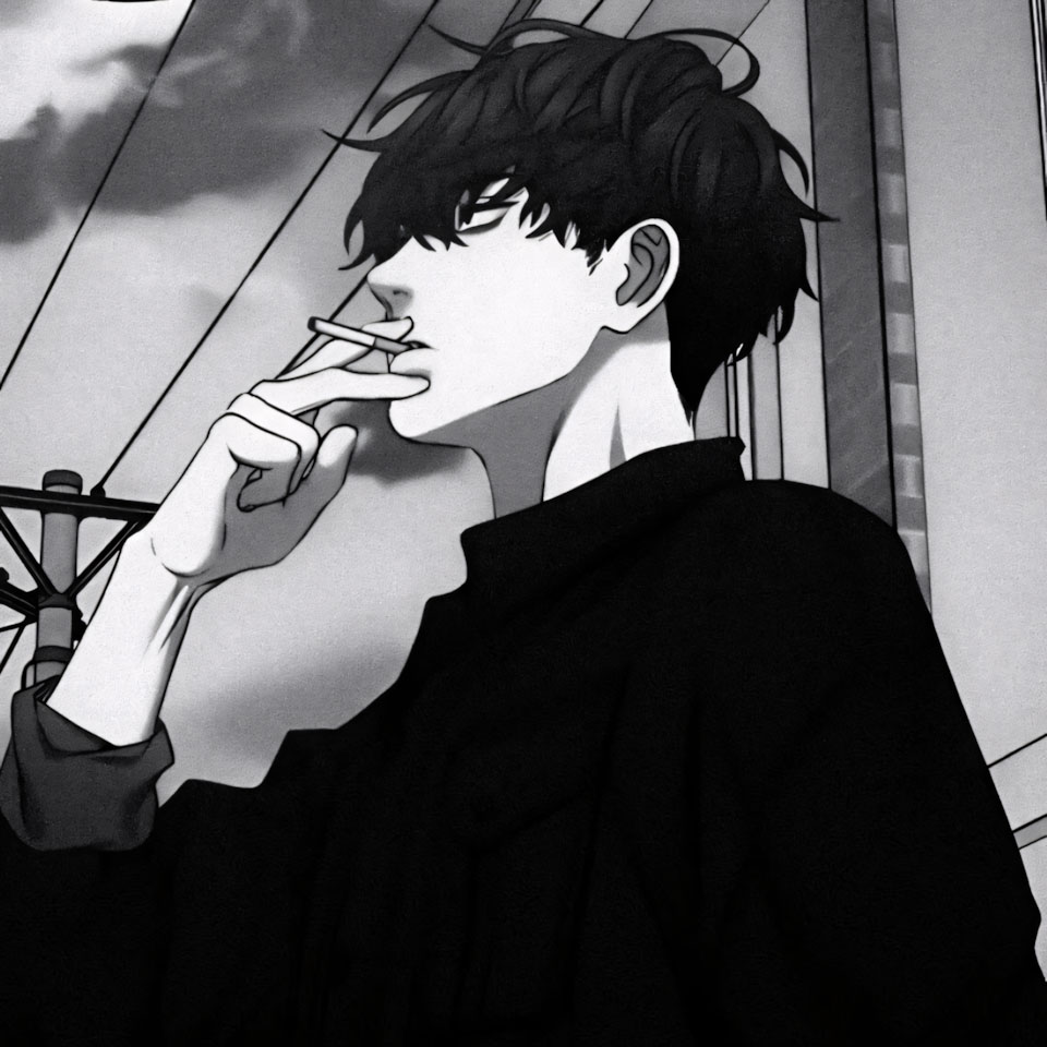 avatar anh anime nam buon den trang 960px 960px 5