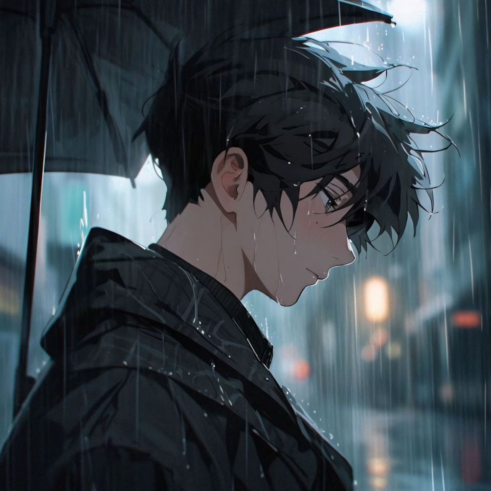 tam trang buon khoc avatar anh anime nam buon 960px 960px 9