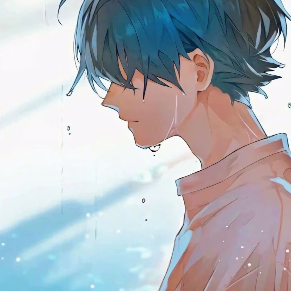 tam trang buon khoc avatar anh anime nam buon 960px 960px 19