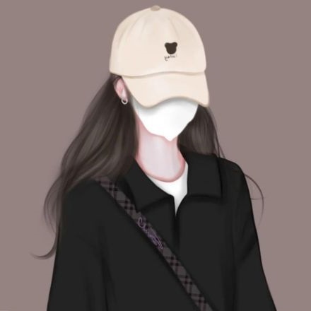 hình đại diện facebook avatar đeo khẩu trang nữ